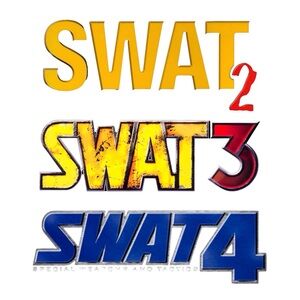 SWAT 2,3,4 (4 EXPANSION PACK) PC GAME LOT - PRE-OWNED (SELLING AS IS!)